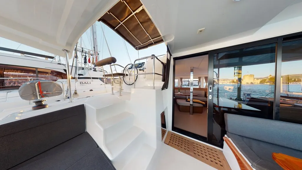 Deck of Best Friends I, a Lagoon 42 catamaran at Općina Rogoznica, Croatia
