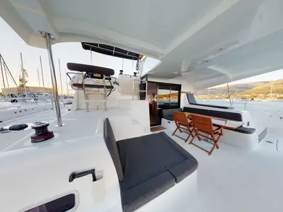 Deck of Best Friends I, a Lagoon 42 catamaran at Općina Rogoznica, Croatia