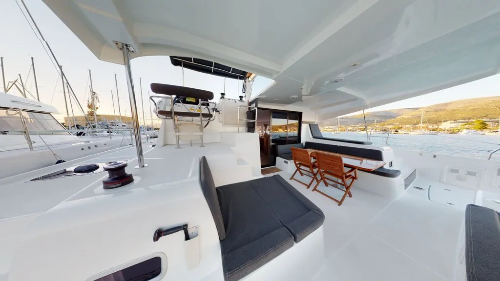 Deck of Best Friends I, a Lagoon 42 catamaran at Općina Rogoznica, Croatia