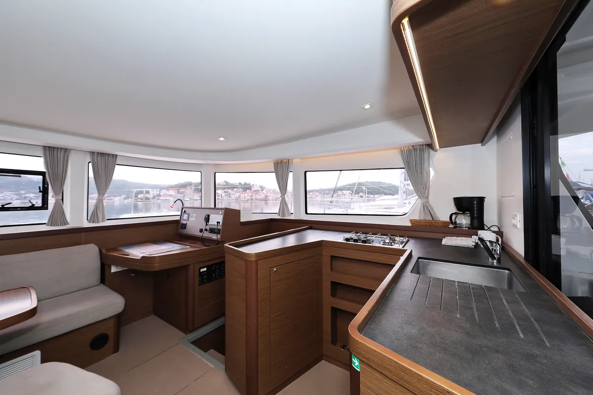 Galley of Best Friends I, a Lagoon 42 catamaran at Općina Rogoznica, Croatia