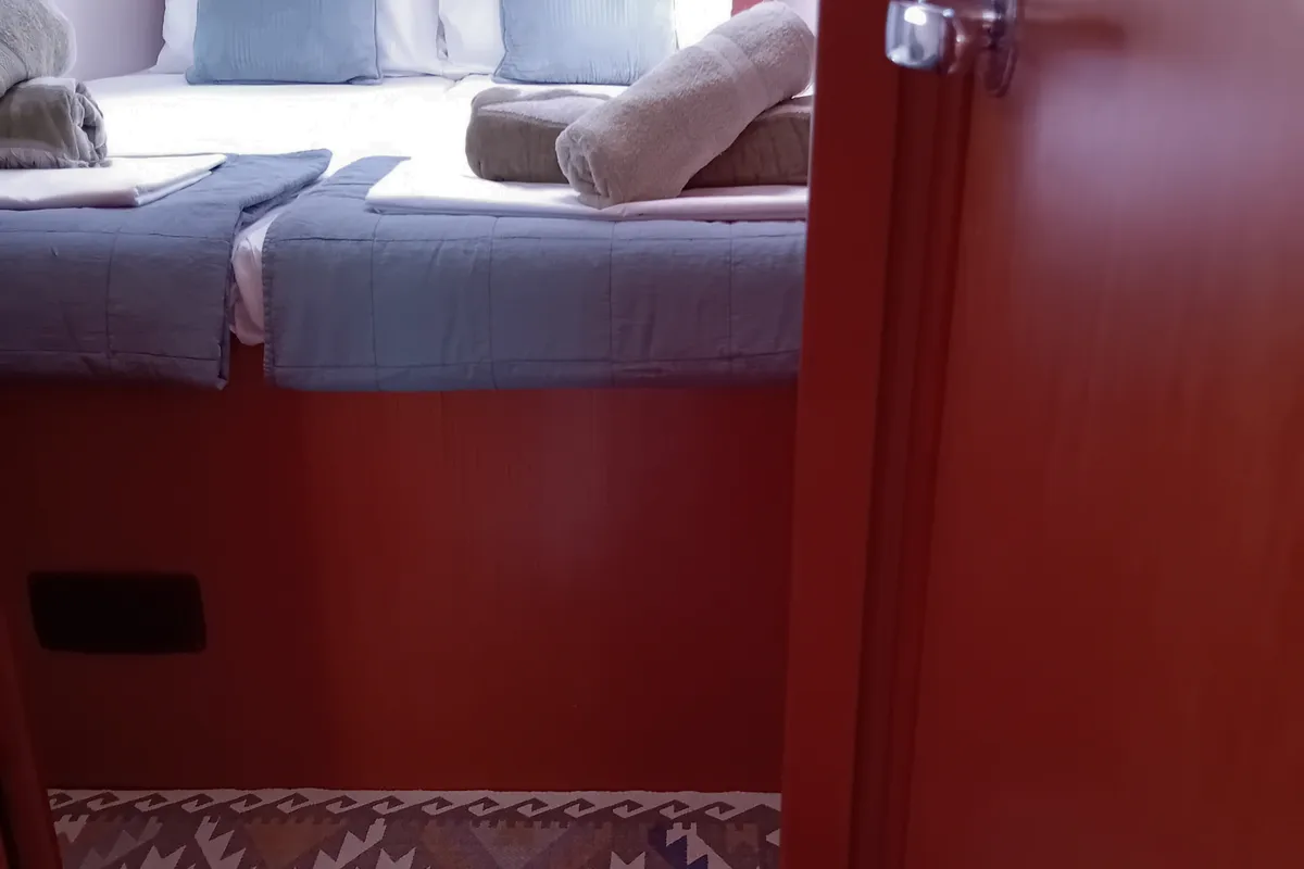 Cabin on ARTEMIS, a Bavaria C45 sailboat at Municipal Unit of Ellomenos, Greece