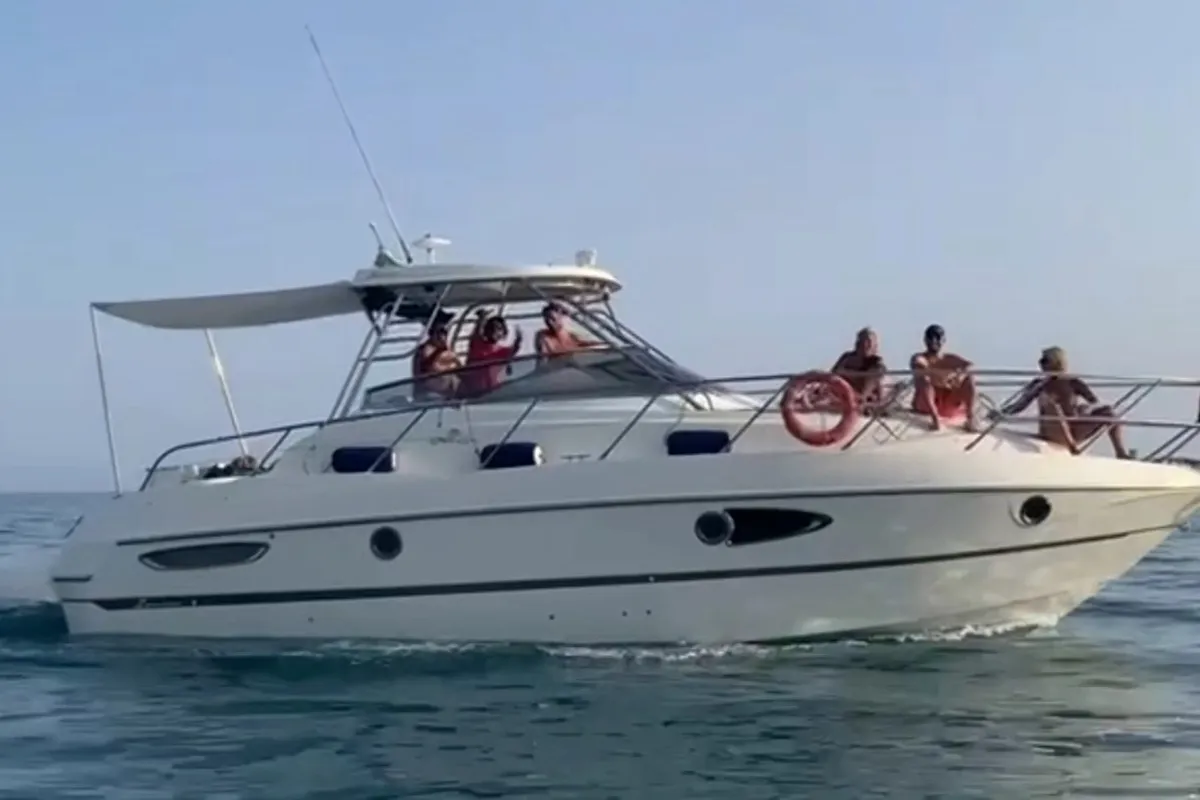 San Miguel, a Cranchi 36 Pelican motorboat at Porto Empedocle, Italy
