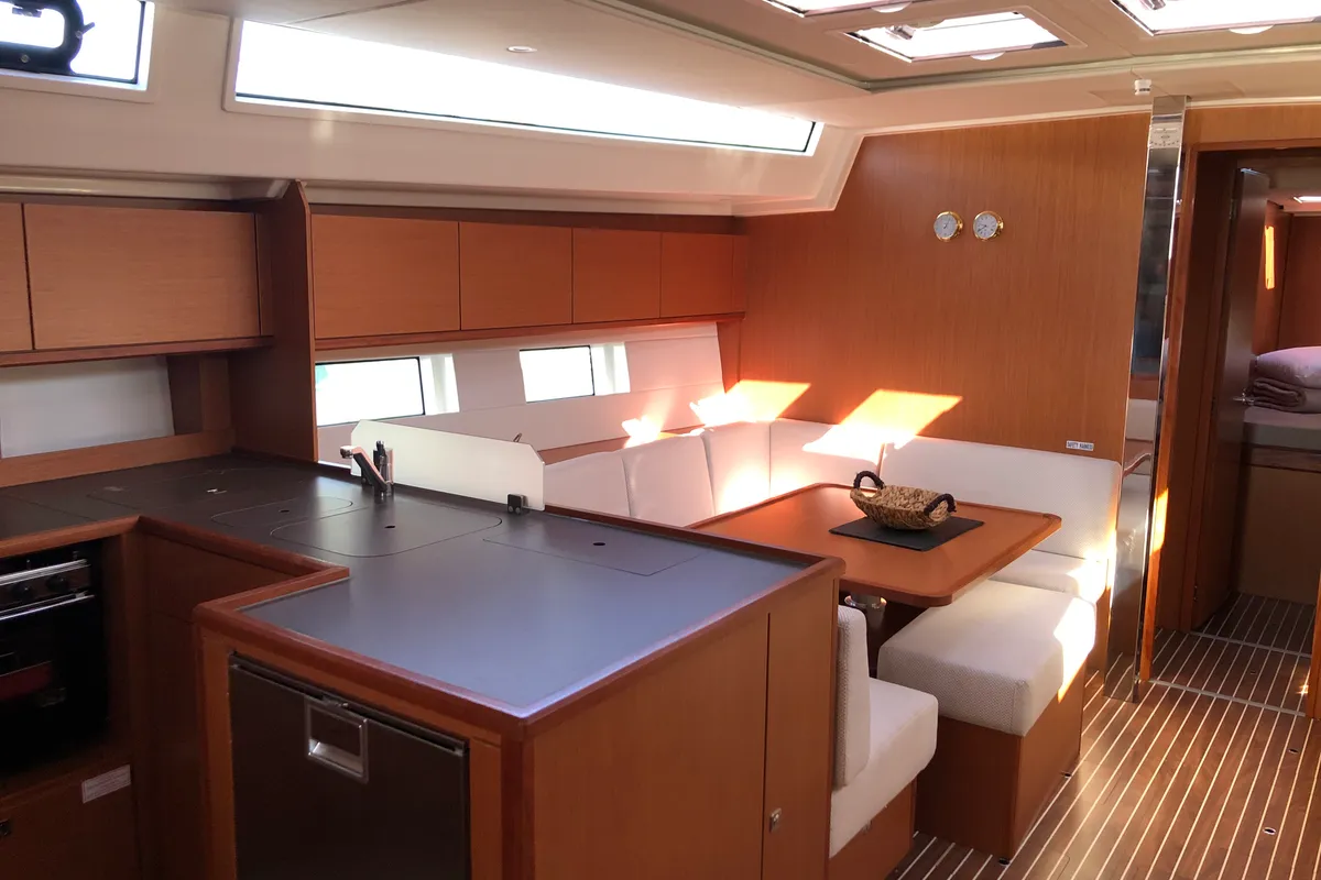 Galley of Elli, a Bavaria C50 sailboat at Athens, Greece