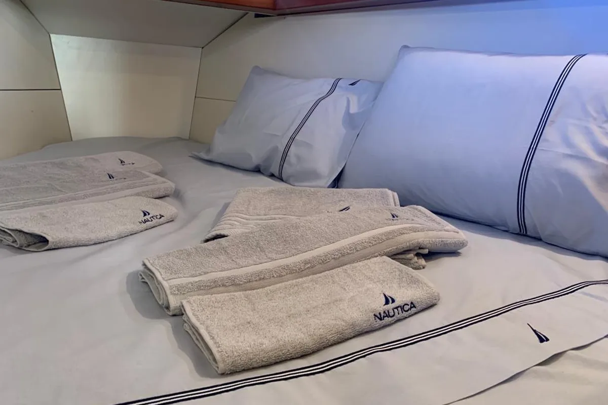 Cabin on Mojito, a Beneteau Oceanis 43 sailboat at Municipal Unit of Lefkada, Greece