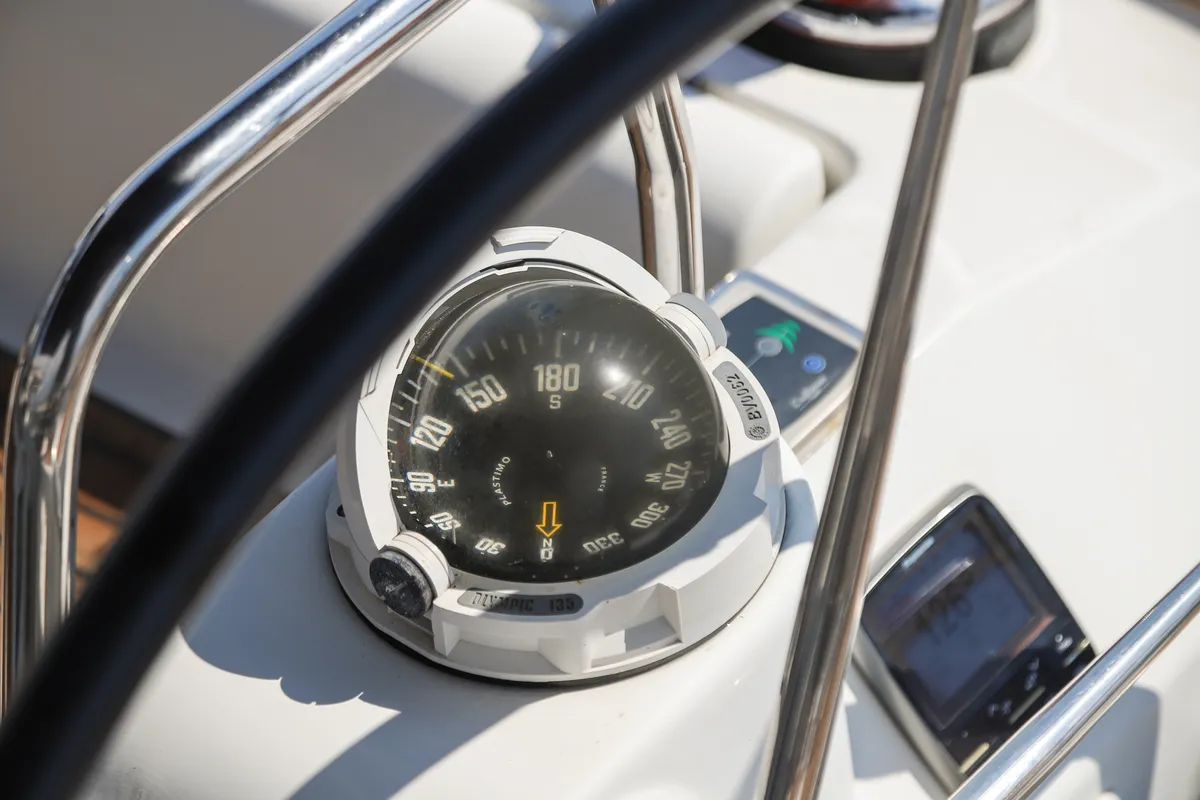 Cockpit of Mojito, a Beneteau Oceanis 43 sailboat at Municipal Unit of Lefkada, Greece