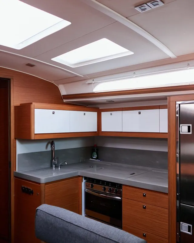Galley of Kaito, a Dufour 470 sailboat at Dénia, Spain