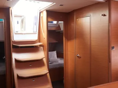 Cabin on Kaito, a Dufour 470 sailboat at Dénia, Spain