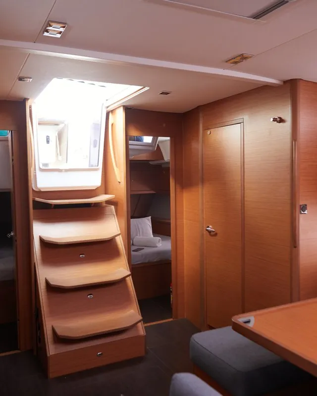 Cabin on Kaito, a Dufour 470 sailboat at Dénia, Spain