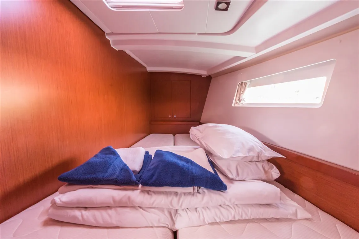 Cabin on Zoa, a Beneteau Oceanis 45 sailboat at Split, Croatia