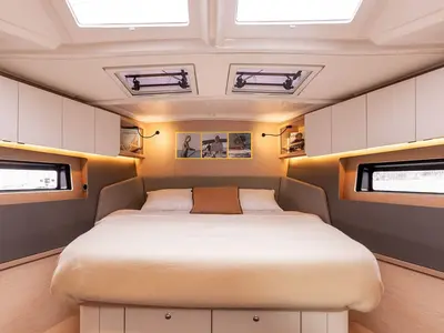 Cabin on Betty, a Dufour 44 sailboat at Charlotte Amalie, United States