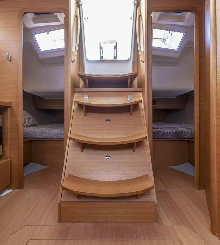 Cabin on Dupina 23, a Dufour 390 sailboat at Grad Biograd na Moru, Croatia