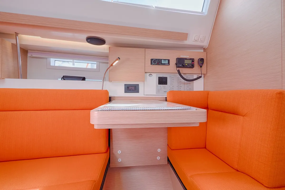 Salon of Happy, a Elan Impression 40 sailboat at Split, Croatia