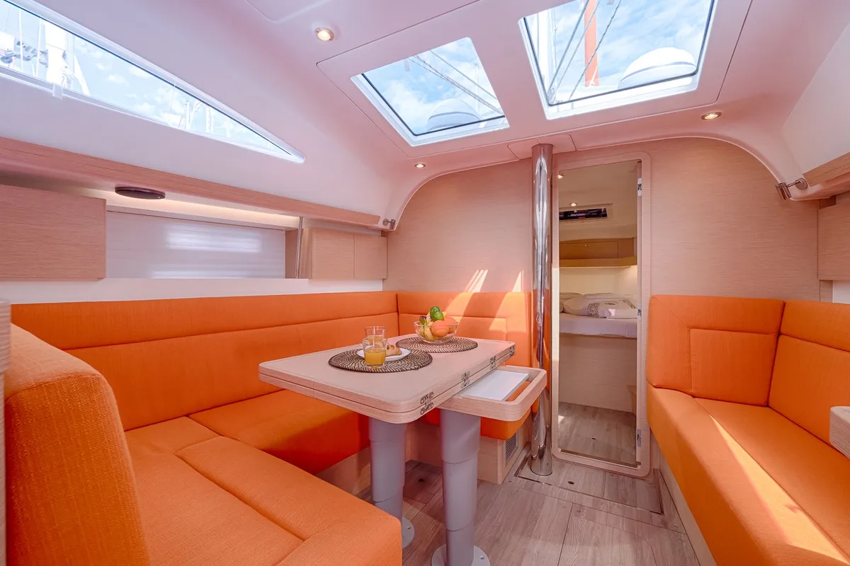Salon of Happy, a Elan Impression 40 sailboat at Split, Croatia
