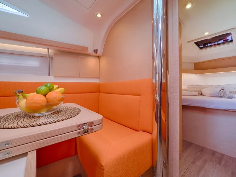 Salon of Happy, a Elan Impression 40 sailboat at Split, Croatia