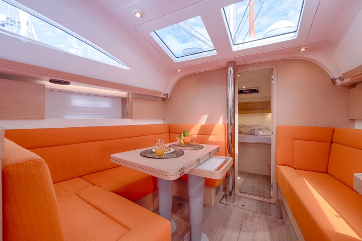 Salon of Happy, a Elan Impression 40 sailboat at Split, Croatia