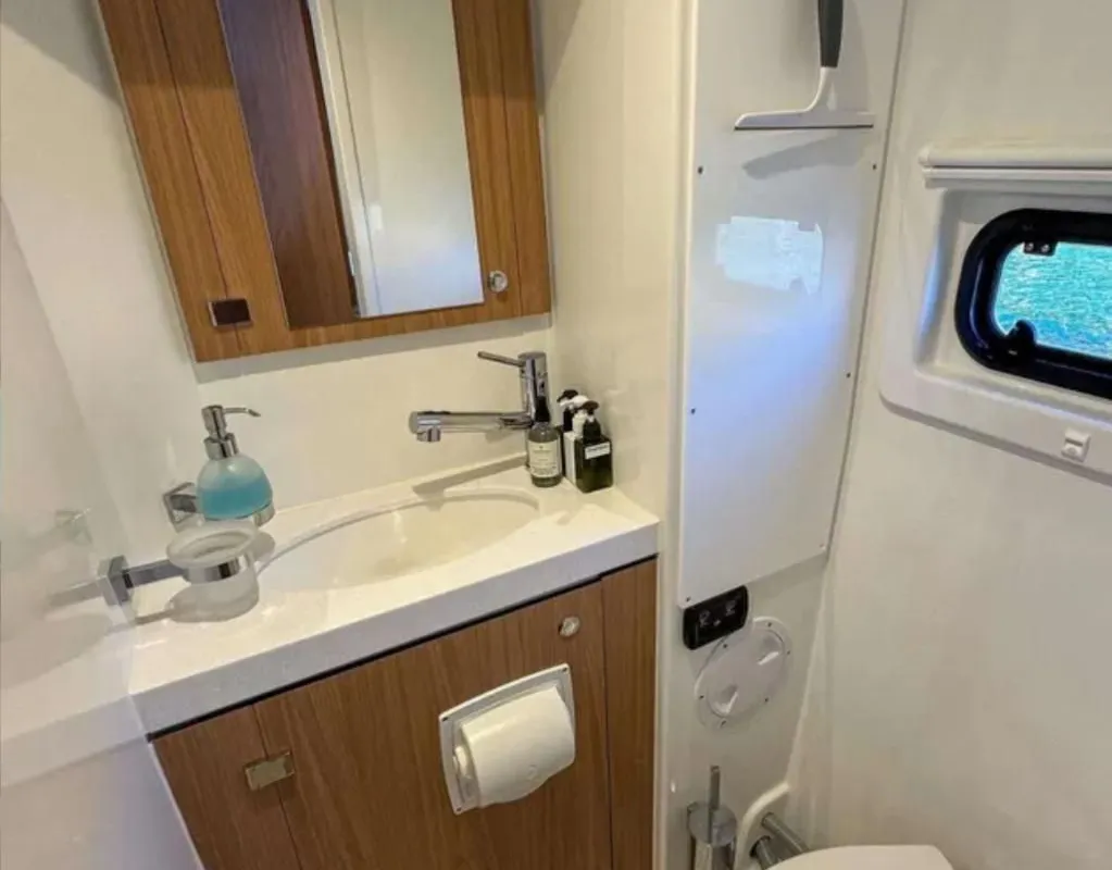 Head on Aquaholic, a Bali 4.6 catamaran at Šibenik, Croatia