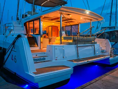 Aquaholic, a Bali 4.6 catamaran at Šibenik, Croatia