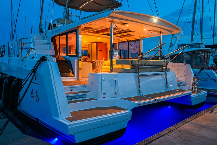 Aquaholic, a Bali 4.6 catamaran at Šibenik, Croatia