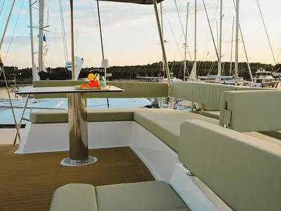 Aquaholic, a Bali 4.6 catamaran at Šibenik, Croatia