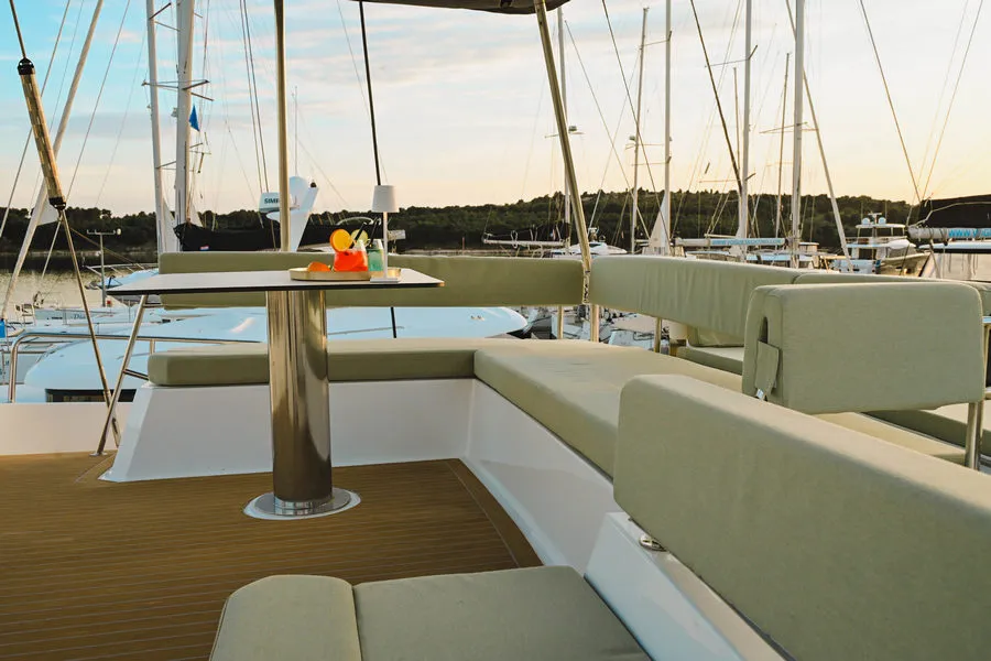 Aquaholic, a Bali 4.6 catamaran at Šibenik, Croatia