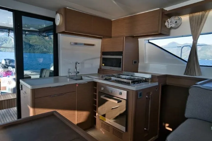 Galley of INVICTUS II, a Lagoon 50 catamaran at Municipal Unit of Rhodes, Greece
