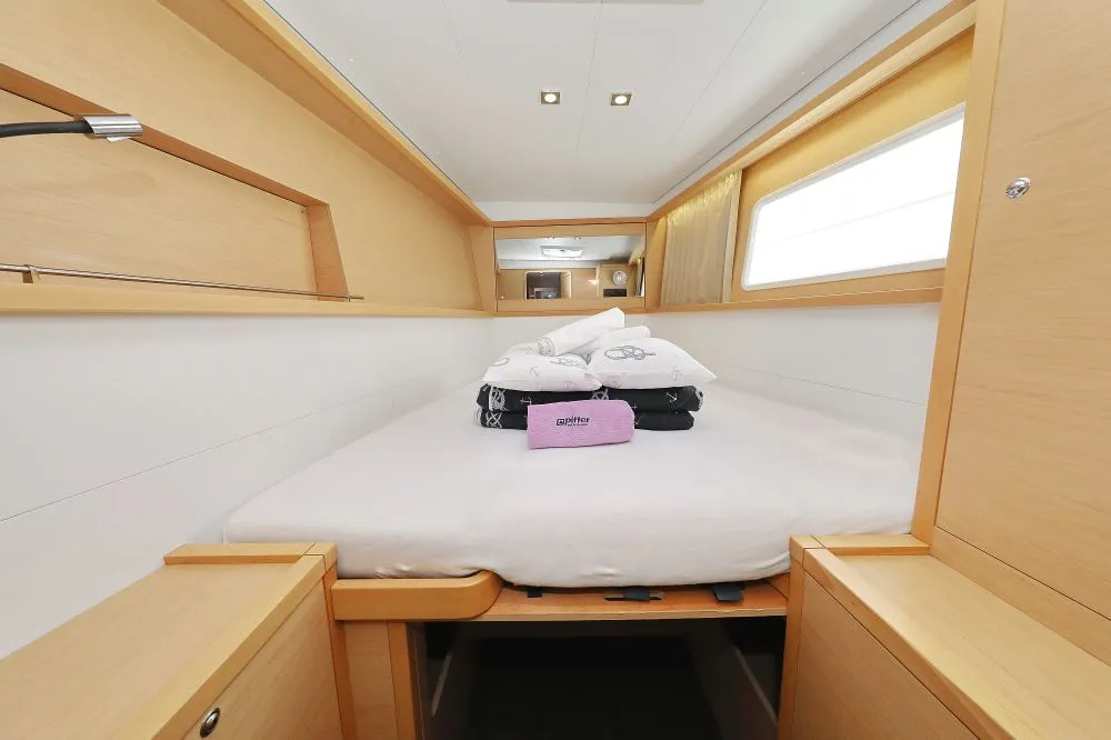 Cabin on Lydia, a Lagoon 450 F catamaran at Grad Trogir, Croatia