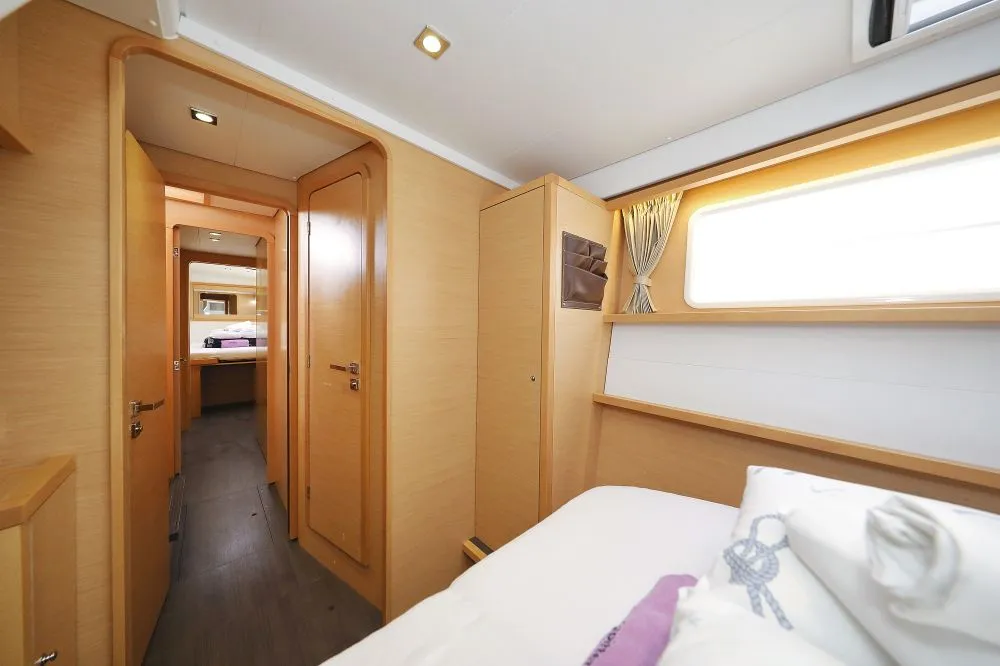 Cabin on Lydia, a Lagoon 450 F catamaran at Grad Trogir, Croatia