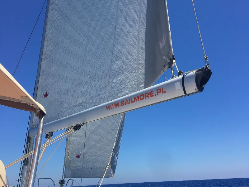 Sapphire, a Beneteau Oceanis 40 sailboat at Zakynthos Municipal Unit, Greece