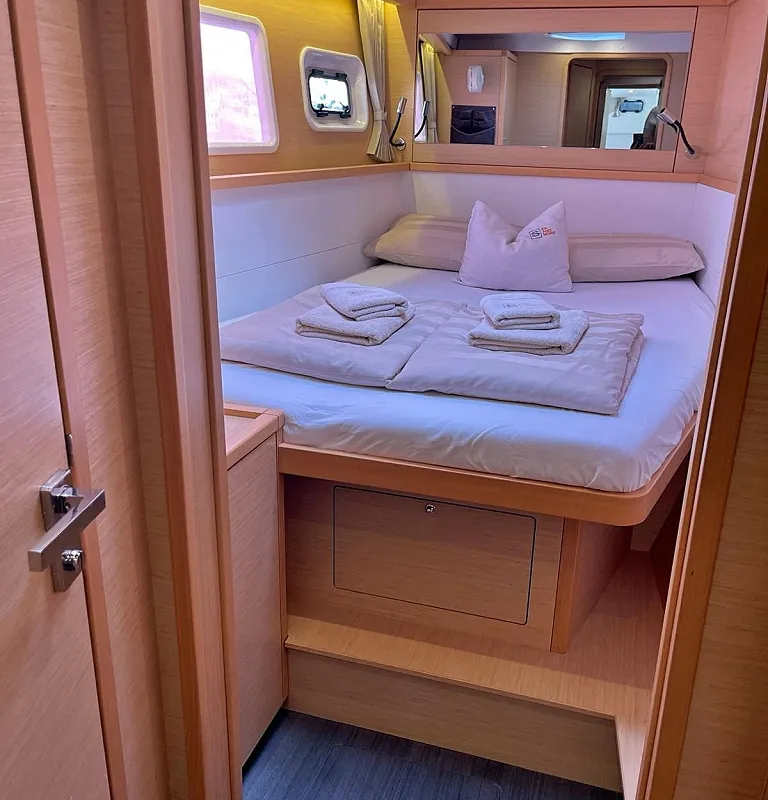 Cabin on Julius Cesar III, a Lagoon 450 F catamaran at Općina Rogoznica, Croatia