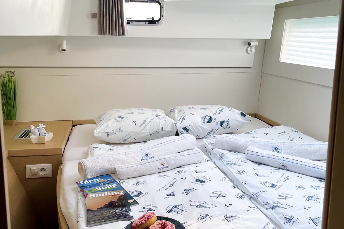 Cabin on Twice as nice, a Lagoon 40 catamaran at Grad Kaštela, Croatia