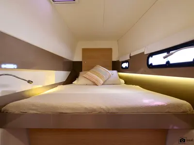 Cabin on WEEsail, a Bali 4.1 catamaran at Castellammare di Stabia, Italy