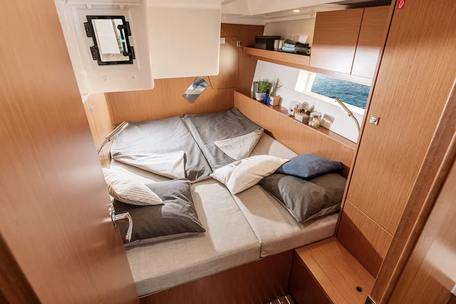 Cabin on Libertas, a Bavaria C45 Style sailboat at Grad Pula, Croatia
