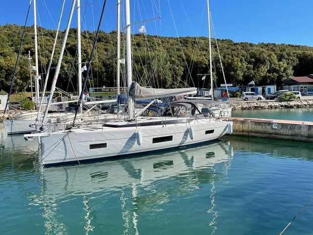Exterior view of Libertas, a Bavaria C45 Style sailboat at Grad Pula, Croatia