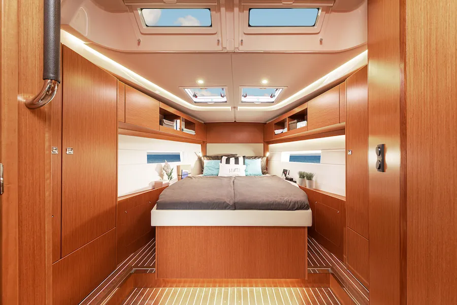 Cabin on Libertas, a Bavaria C45 Style sailboat at Grad Pula, Croatia