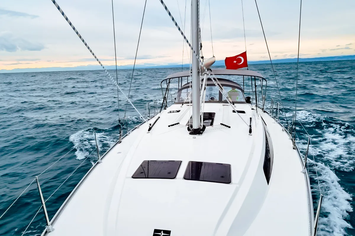 ADINA, a Bavaria Cruiser 46 Style sailboat at Fethiye, Turkey