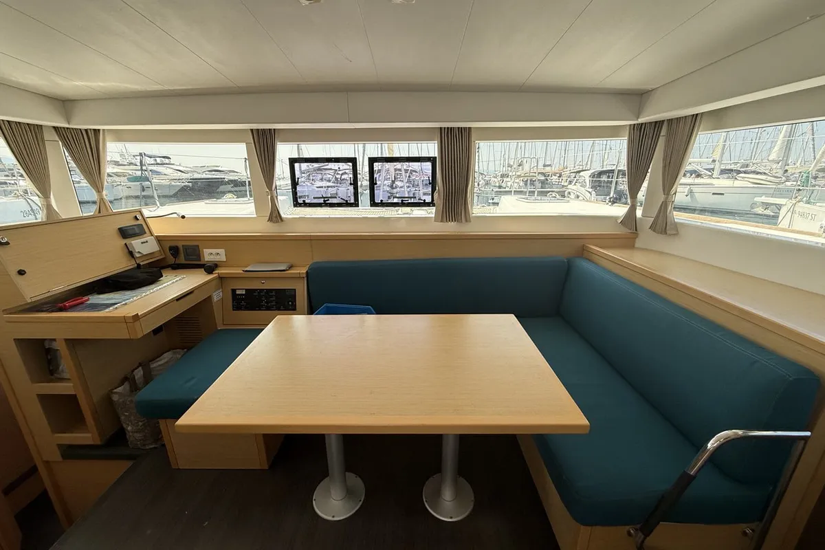 Salon of Amazing, a Lagoon 39 catamaran at Split, Croatia