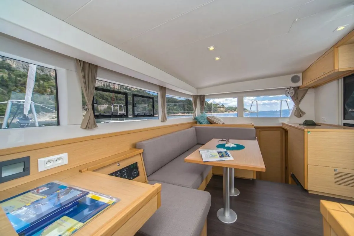 Salon of Amazing, a Lagoon 39 catamaran at Split, Croatia