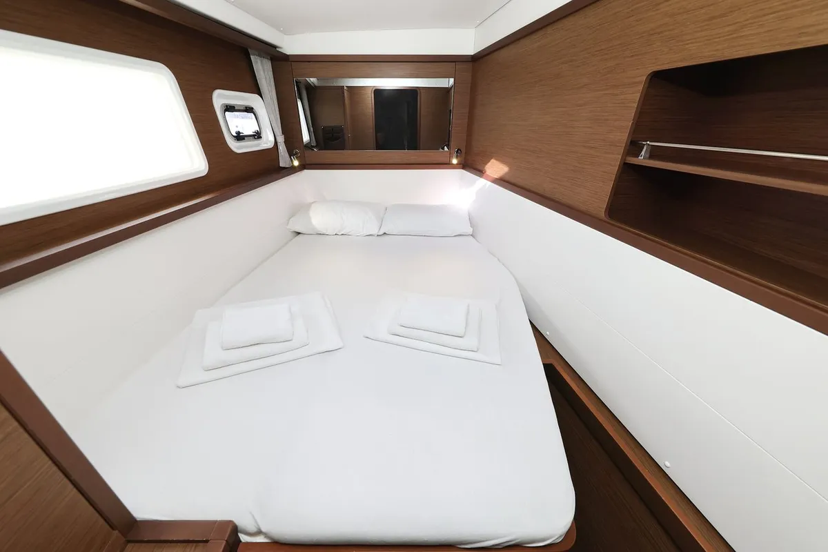 Cabin on Lilith, a Lagoon 450 F catamaran at Općina Sukošan, Croatia