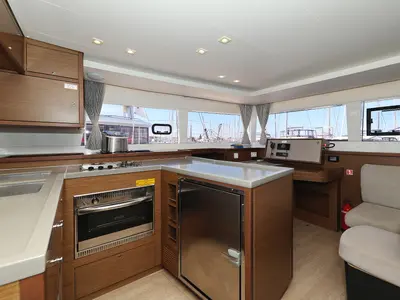 Galley of Lilith, a Lagoon 450 F catamaran at Općina Sukošan, Croatia