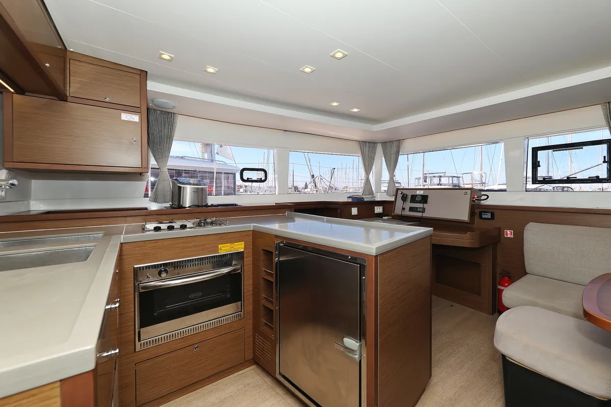 Galley of Lilith, a Lagoon 450 F catamaran at Općina Sukošan, Croatia