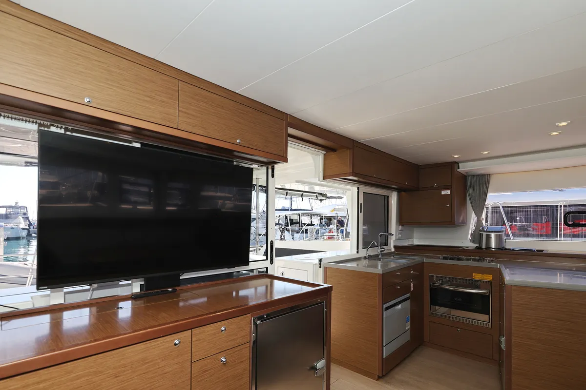 Galley of Lilith, a Lagoon 450 F catamaran at Općina Sukošan, Croatia