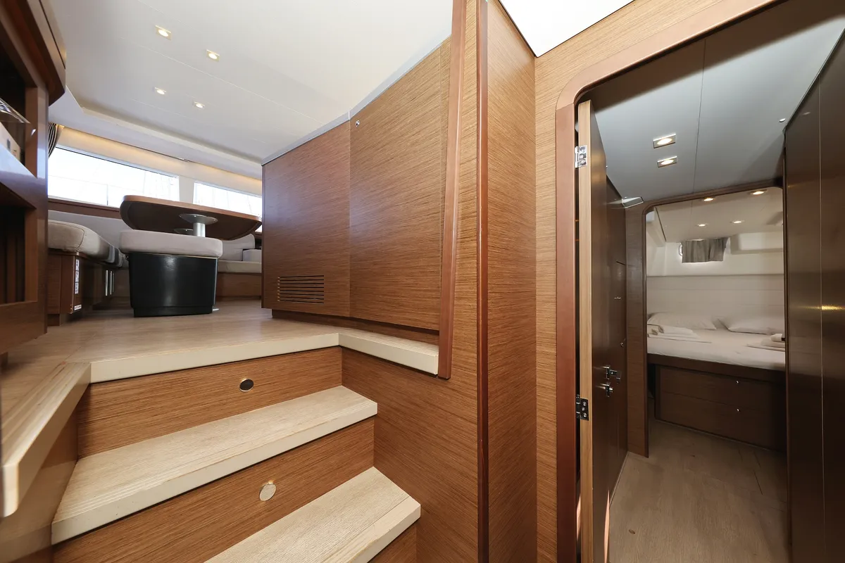 Cabin on Lilith, a Lagoon 450 F catamaran at Općina Sukošan, Croatia