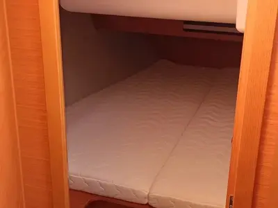 Cabin on Special One, a Dufour 390 sailboat at Cagliari, Italy