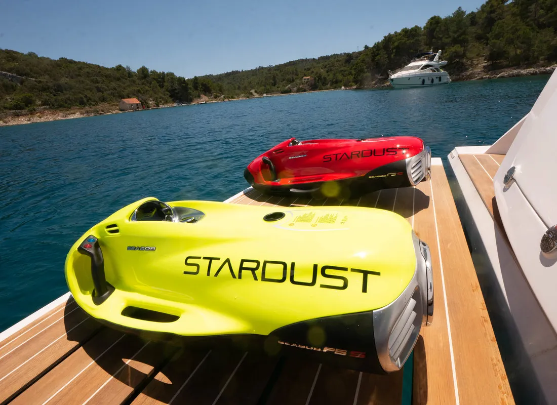 Stardust, a Sessa Fly 47 motor yacht at Općina Sukošan, Croatia