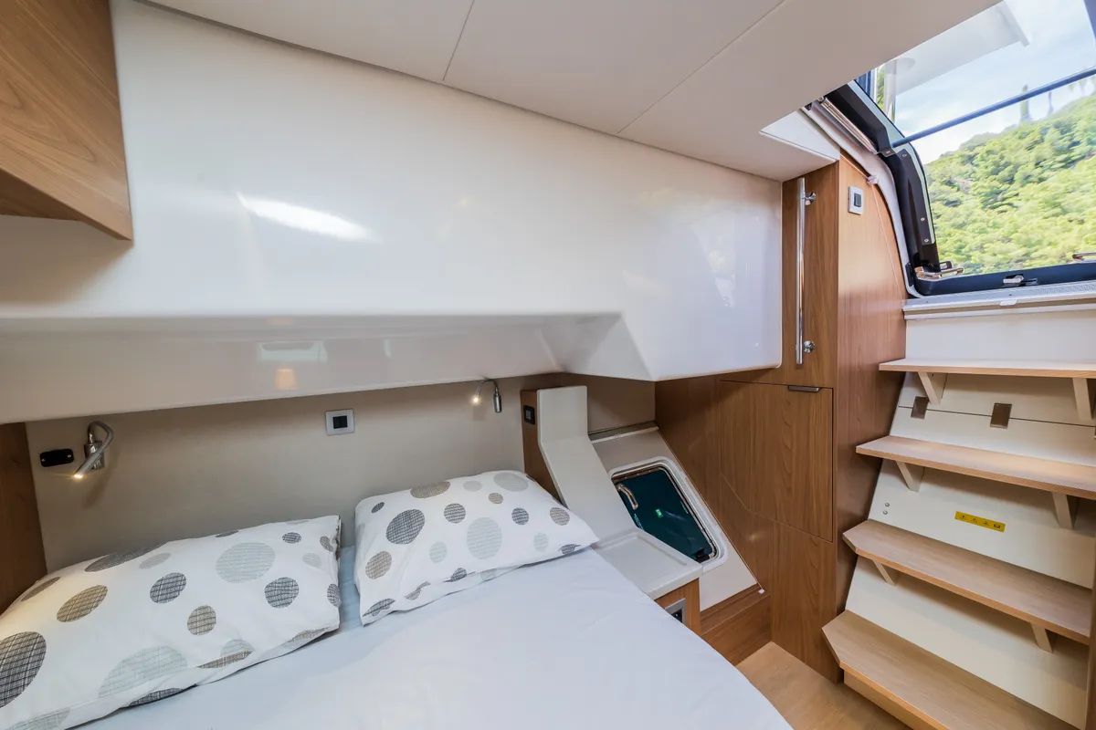 Cabin on C'est la vie, a Bali 4.6 catamaran at Grad Kaštela, Croatia