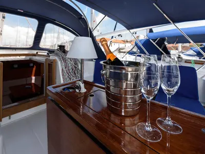 Bubble, a Bavaria Cruiser 51 sailboat at Trogir, Croatia
