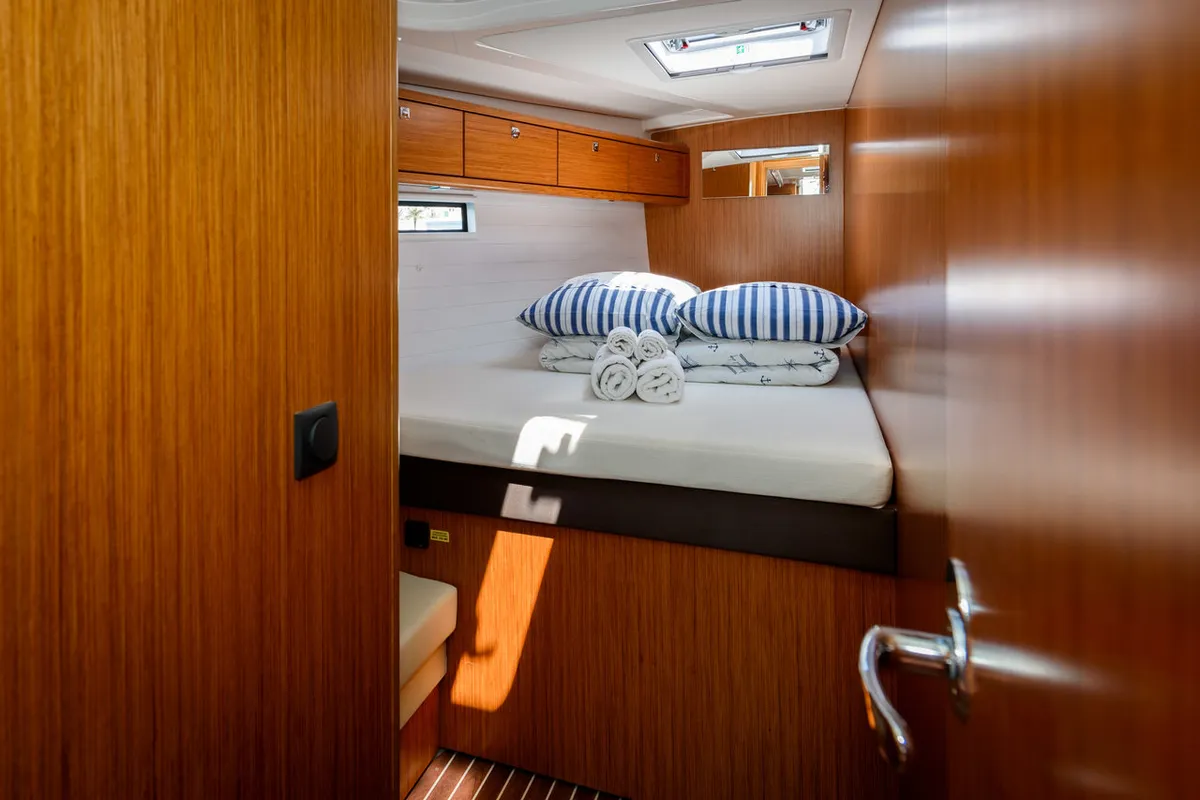 Bubble, a Bavaria Cruiser 51 sailboat at Trogir, Croatia