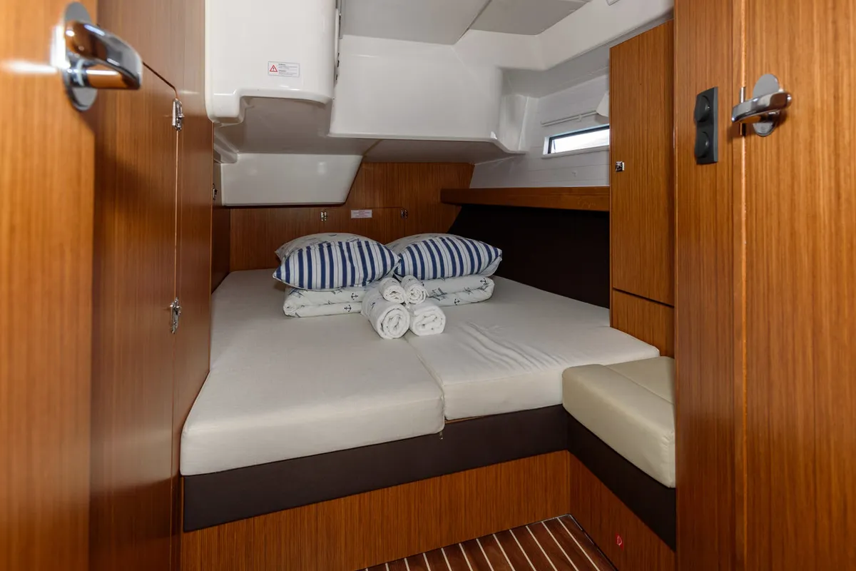 Bubble, a Bavaria Cruiser 51 sailboat at Trogir, Croatia