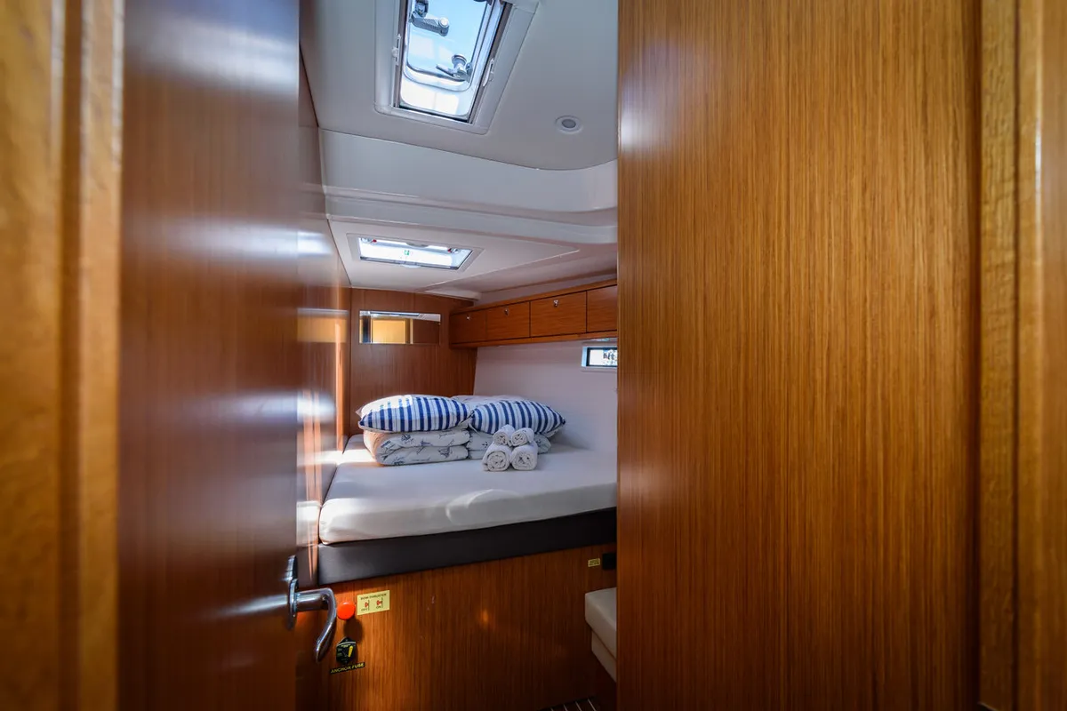 Bubble, a Bavaria Cruiser 51 sailboat at Trogir, Croatia