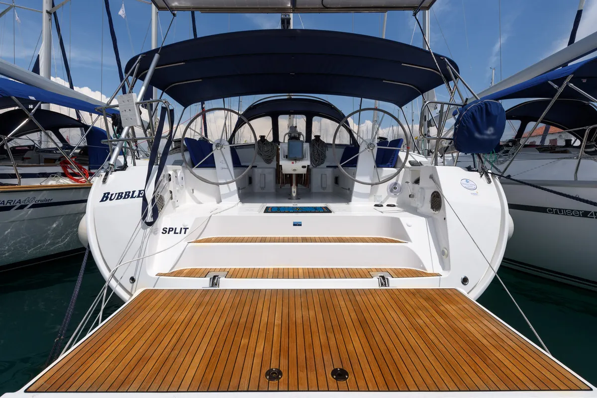 Bubble, a Bavaria Cruiser 51 sailboat at Trogir, Croatia